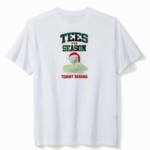 Tommy Bahama Tees The Season T Shirt 3XLB Christmas Holiday Santa Hat Go…